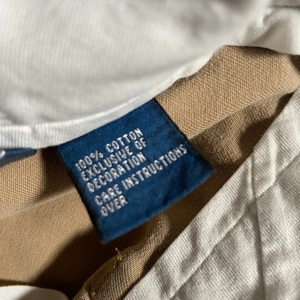 Vintage Polo by Ralph Lauren Ethan Pant Pleated Khaki Tan Cotton Pants Men 36x32
